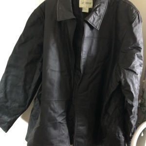 Vintage Haband genuine, leather, black jacket